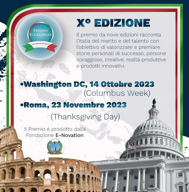 X Edizione PREMIO ECCELLENZA ITALIANA