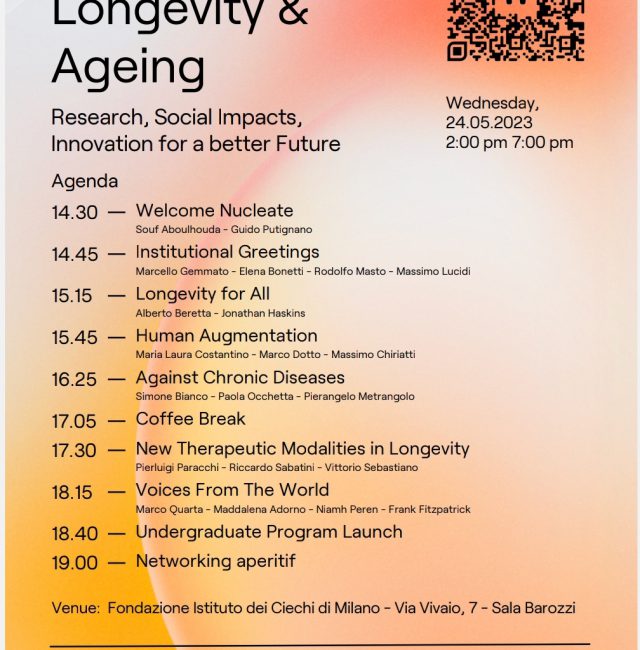 “LONGEVITY & AGEING”: L’EVENTO DEDICATO A INNOVAZIONE, SALUTE E FUTURO DELLA LONGEVITÀ
