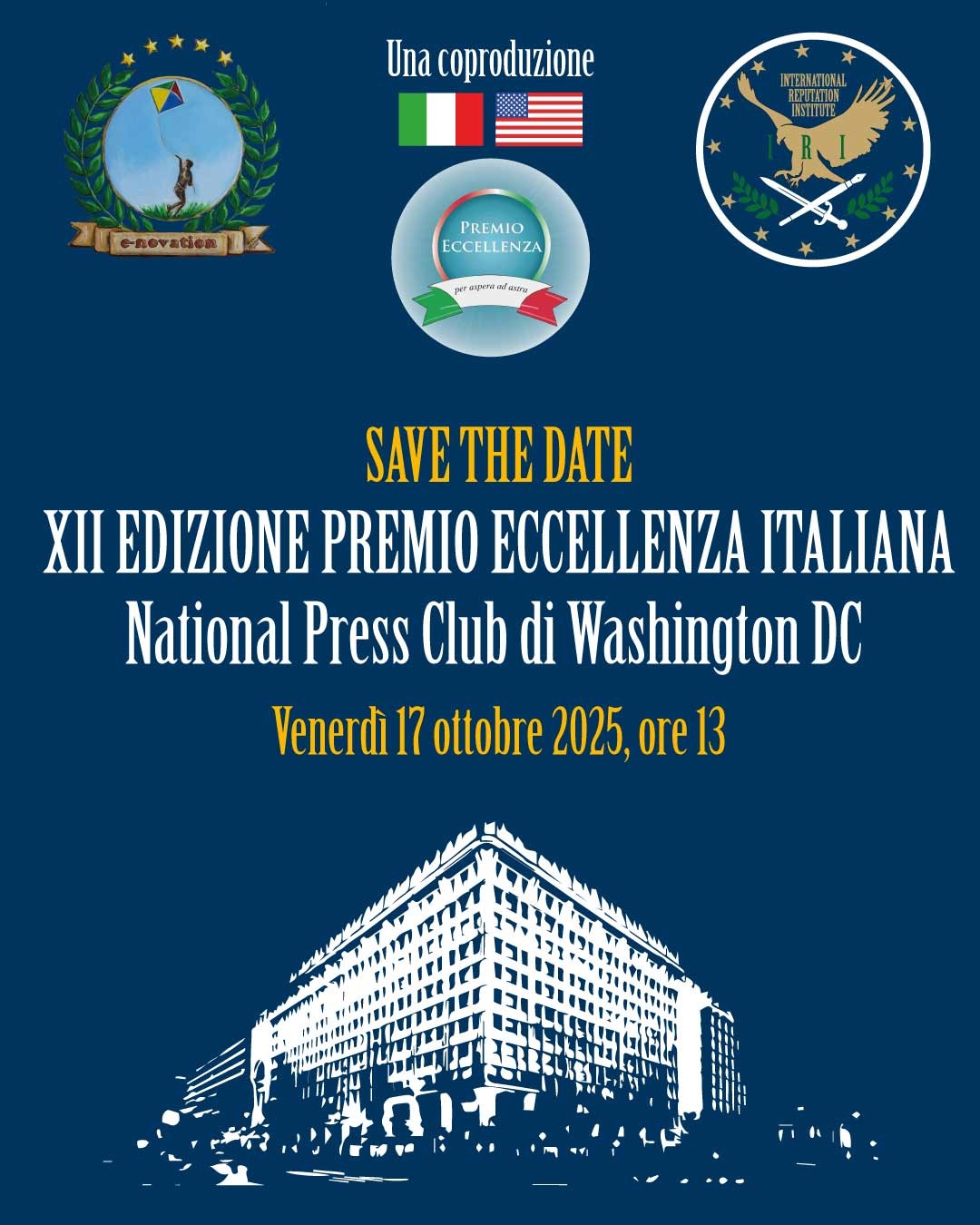 INDUSTRIALI, MANAGER, STUDENTI, TERRITORI: IL BEL PAESE SI RACCONTA AL PREMIO ECCELLENZA ITALIANA A WASHINGTON DC